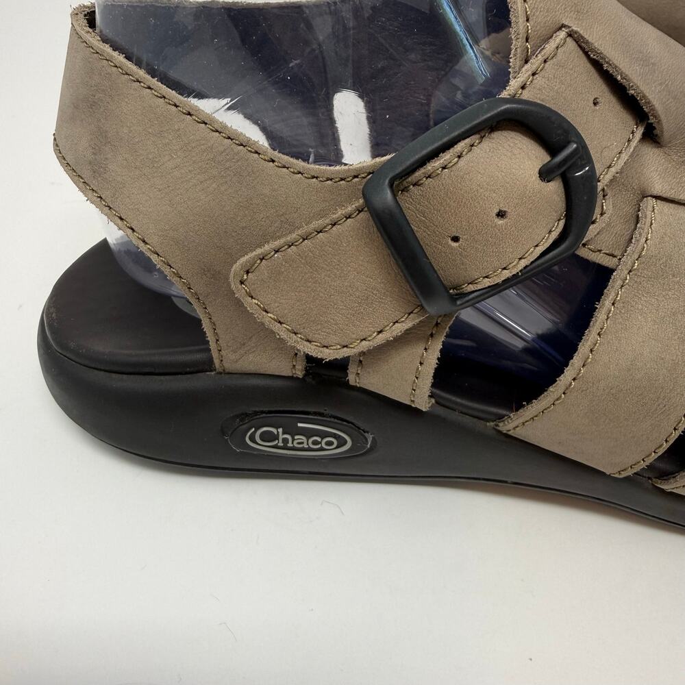 Chaco Fishermen's Sandals Men's 9 Brown Leather Casual Hippie Sandals - Picture 6 of 11